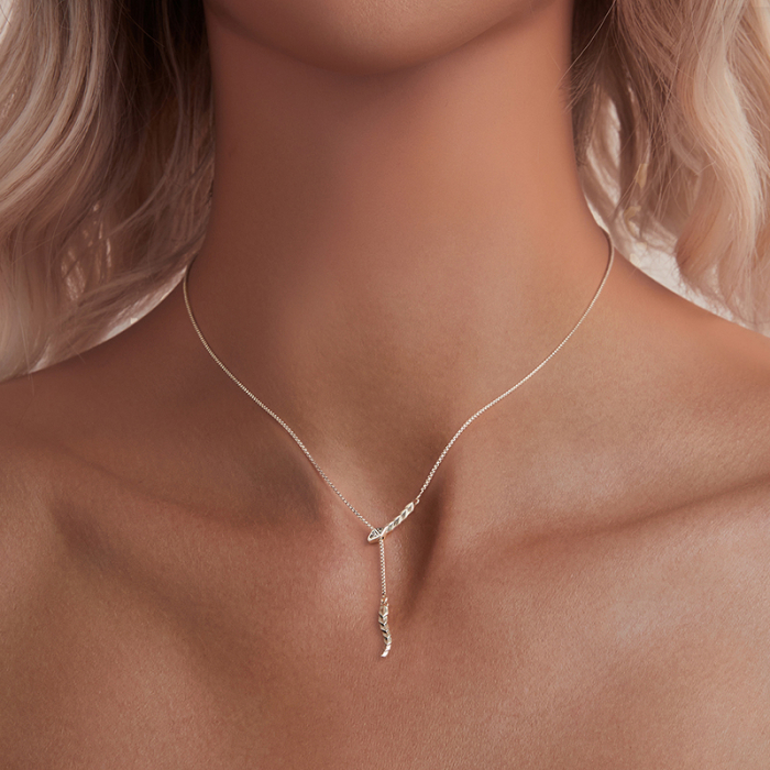 Colier argint sarpe cu zirconii [4]