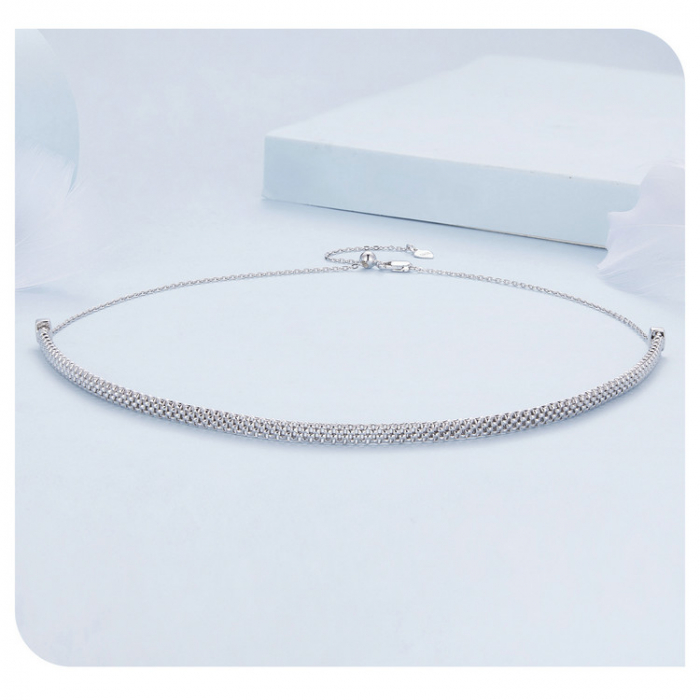 Colier argint choker reglabil [16]