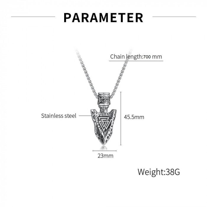 Colier inox auriu Viking 70 cm [4]