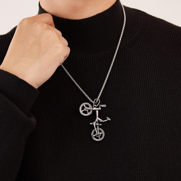 Colier inox Bicicletă BMX – Simbol al Libertății și Energiei [4]