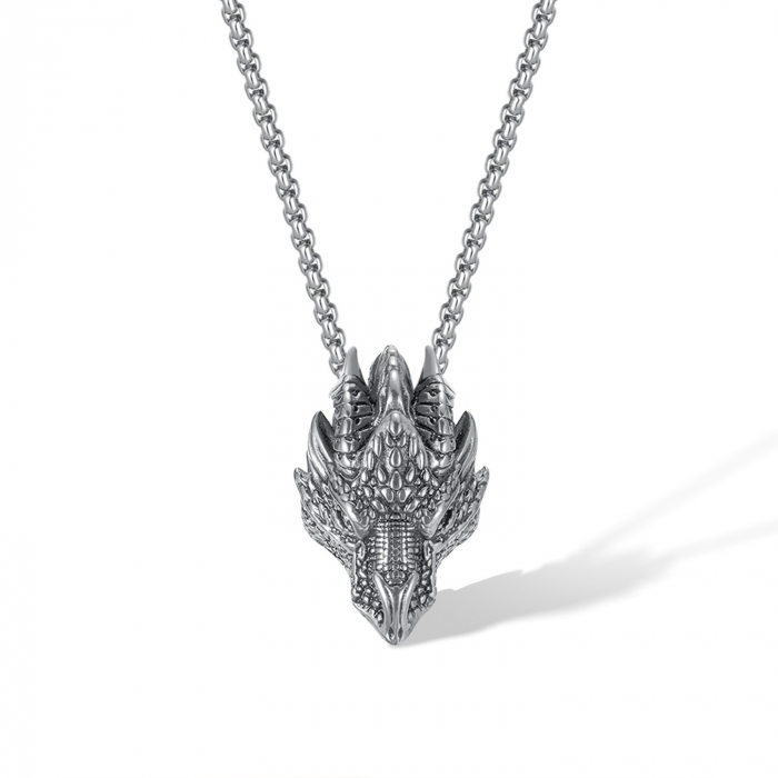 Colier inox cap de dragon [1]