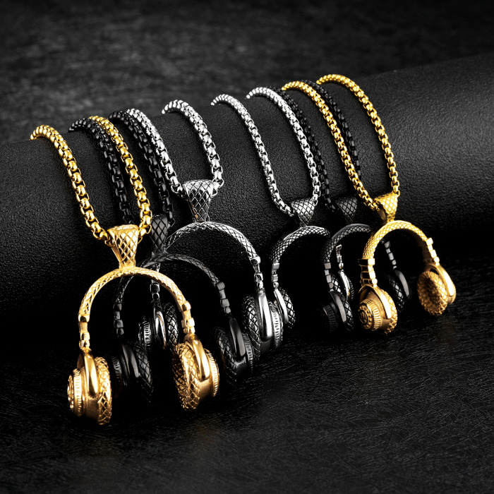 Colier inox casti audio 55 cm [15]