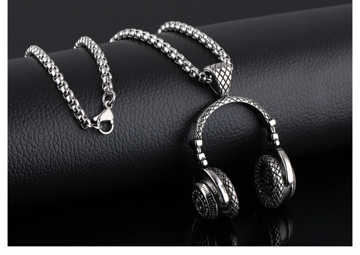 Colier inox casti audio 55 cm [4]