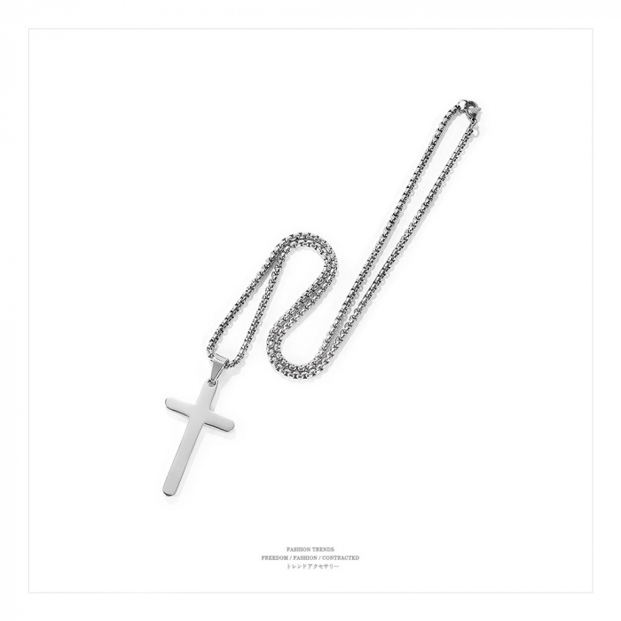 Colier inox cruce 55 cm [14]