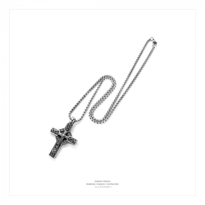 Colier inox cruce 55 cm [14]