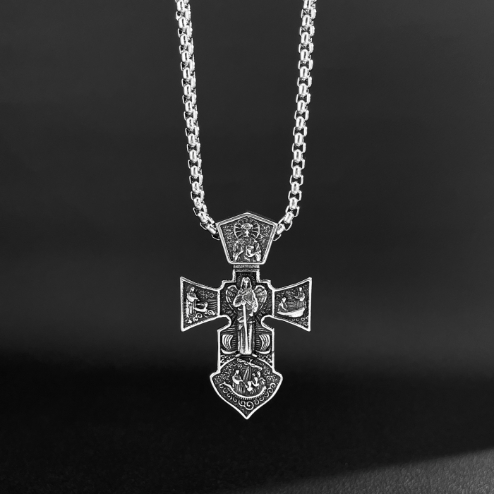 Colier inox  Cruce Ortodoxă – Simbol al Credinței și Protecției [11]