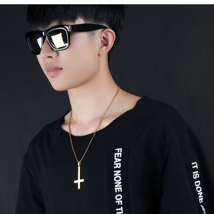 Colier inox cruce petrina  55 cm [3]