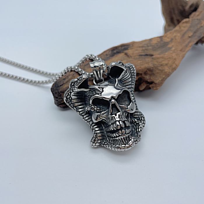 Colier inox cu craniu [3]