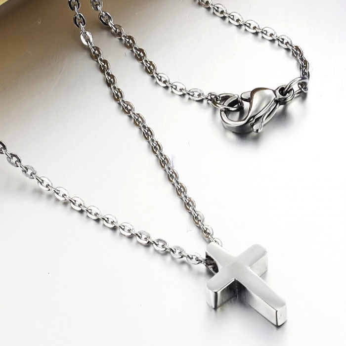 Colier inox cu cruce [4]