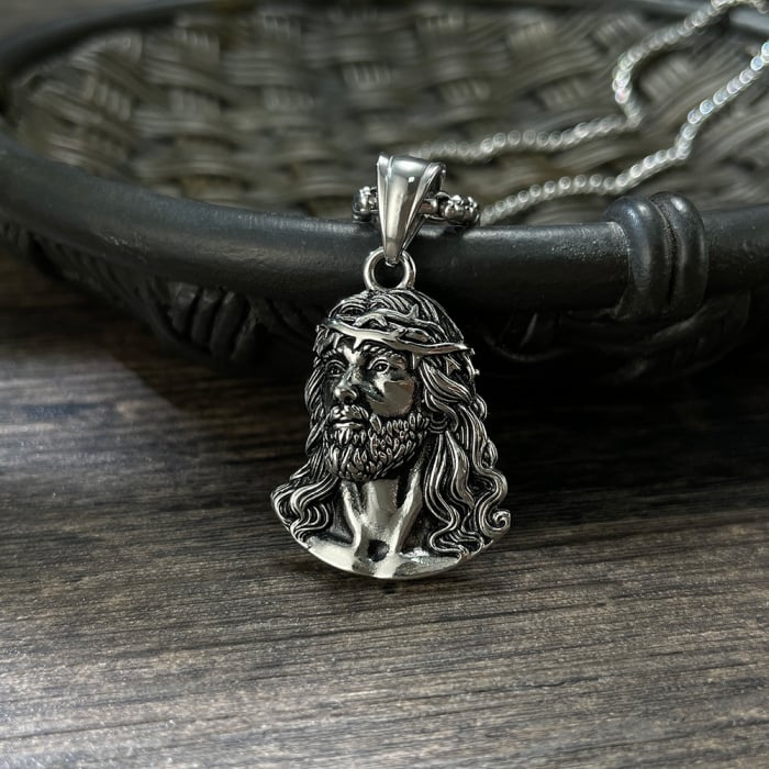 Colier inox cu Isus [3]