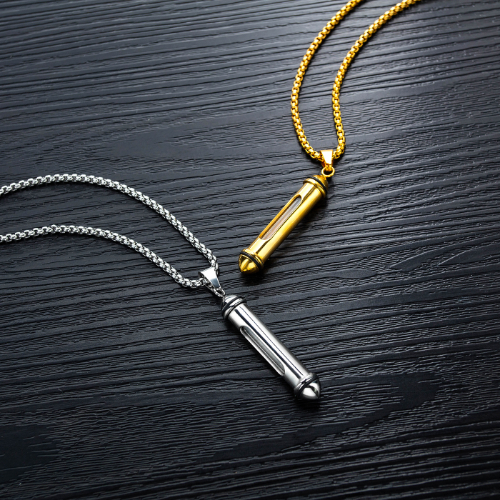 Colier inox cu recipient 55 cm [7]