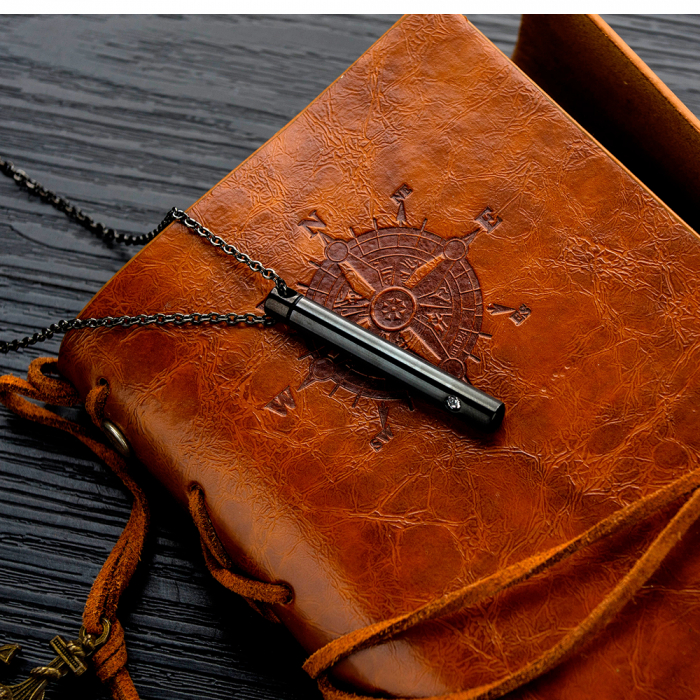 Colier inox cu recipient cilindric [3]