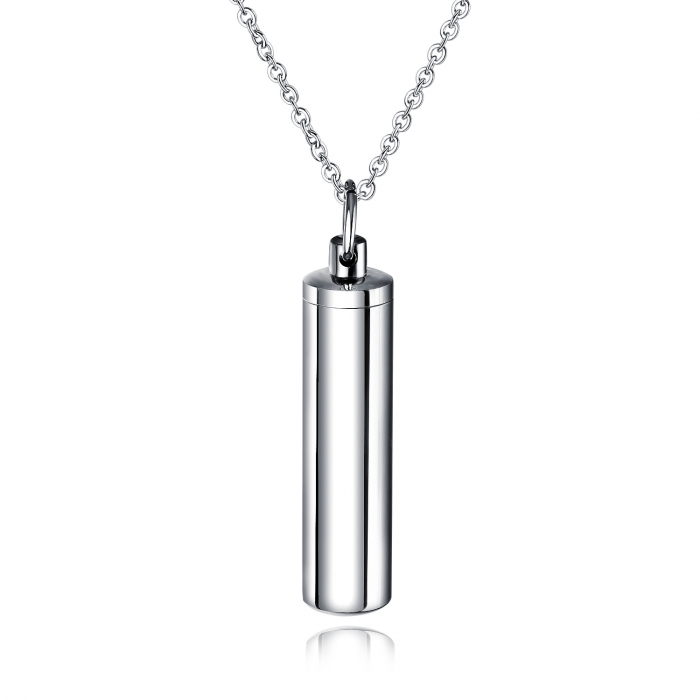 Colier inox cu recipient cilindric [1]
