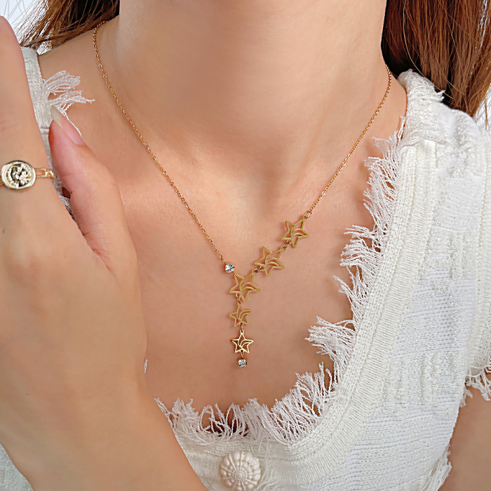 Colier inox cu stelute [2]