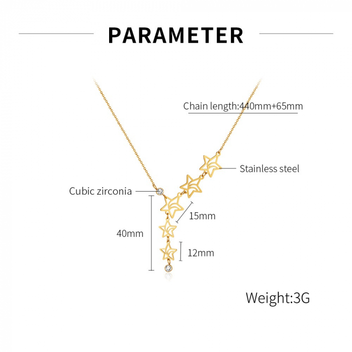 Colier inox cu stelute [8]