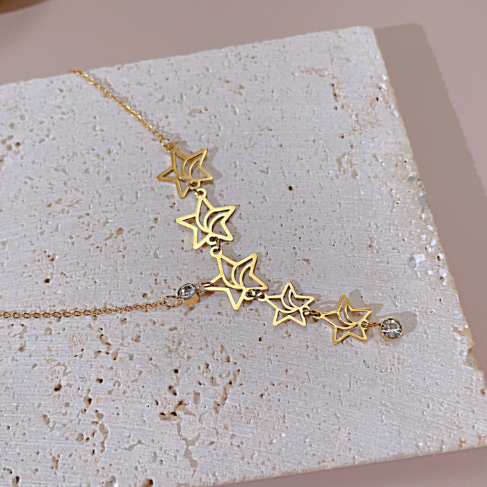 Colier inox cu stelute [3]