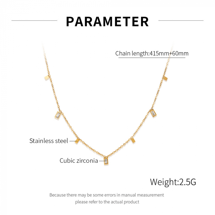 Colier inox cu zirconii [10]