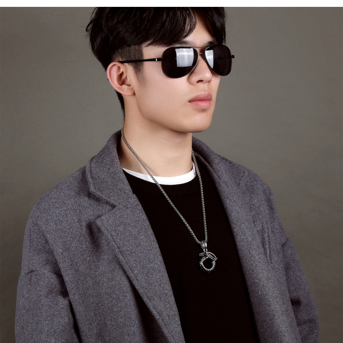 Colier inox dragon 60 cm [2]