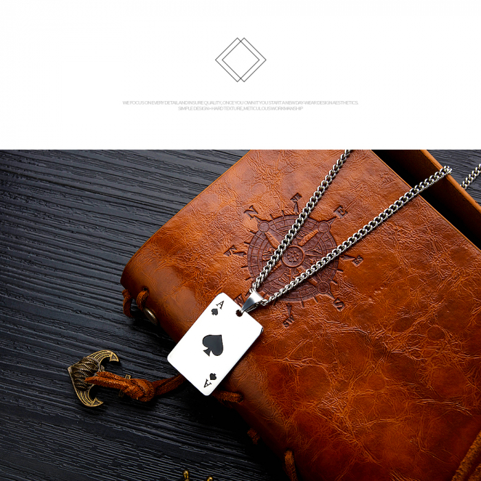 Colier inox Lucky Poker [6]