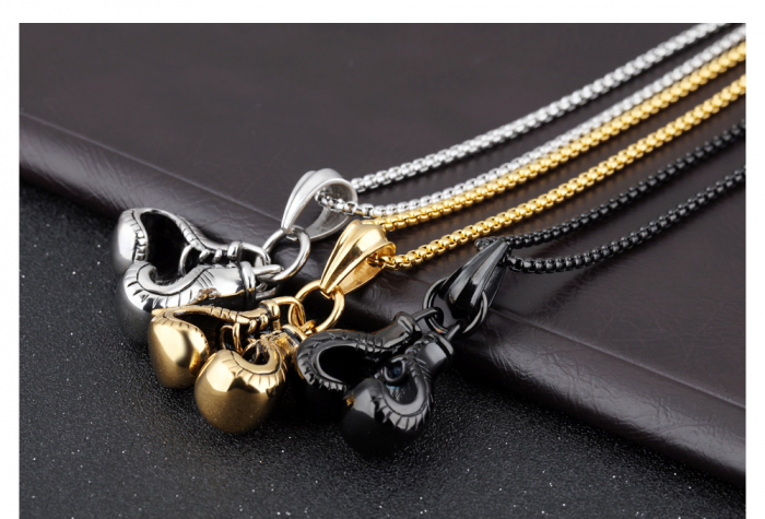 Colier inox manusi de box 55 cm [7]