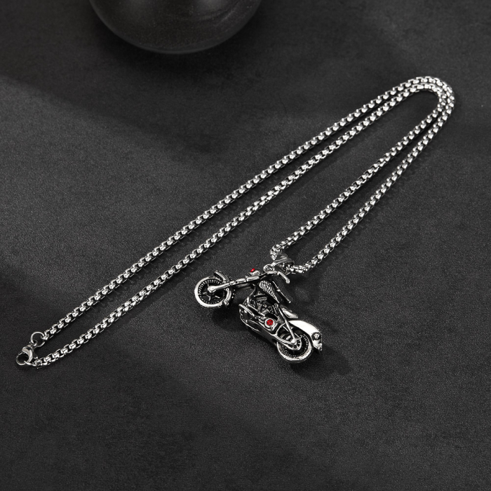 Colier inox Motocicletă Rebel – Simbol al Libertății și Aventurii [14]