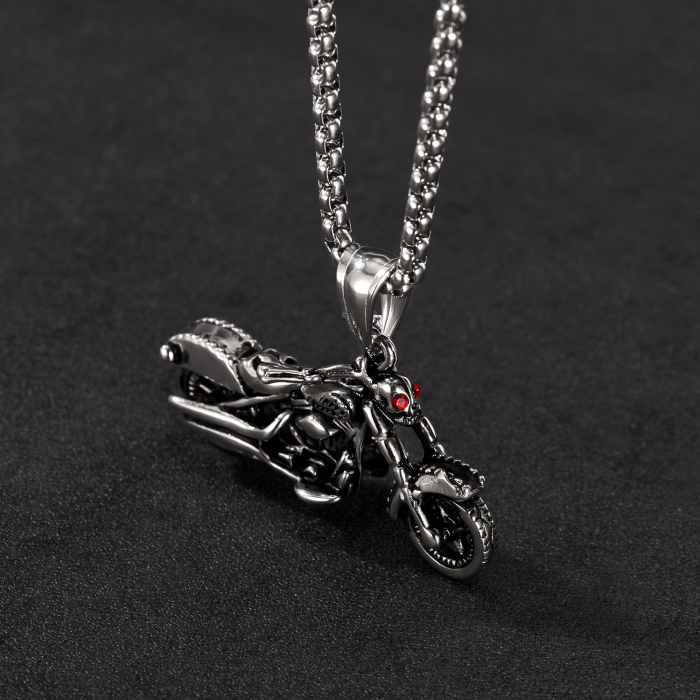 Colier inox Motocicletă Rebel – Simbol al Libertății și Aventurii [12]