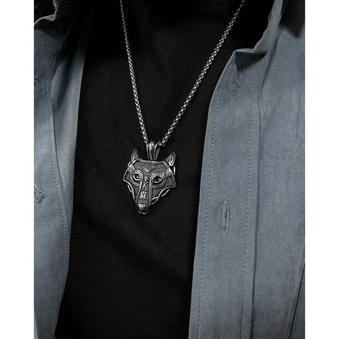 Colier inox pantera 55 cm [6]