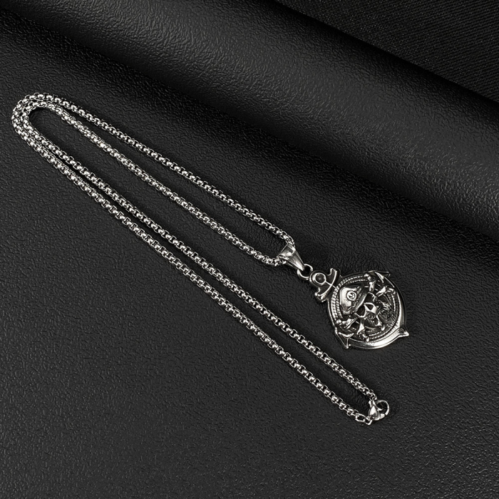 Colier inox Pirat cu Ancoră – Simbol al Libertății și Aventurii [3]