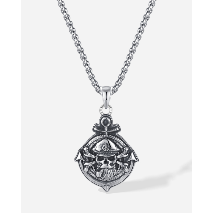 Colier inox Pirat cu Ancoră – Simbol al Libertății și Aventurii [15]