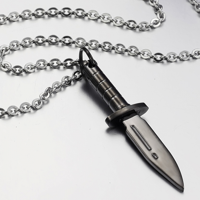 Colier inox pumnal 55 cm [3]