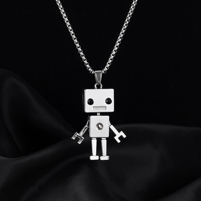 Colier inox Robot Urban – Simbol al Inovației și Curiozității [15]