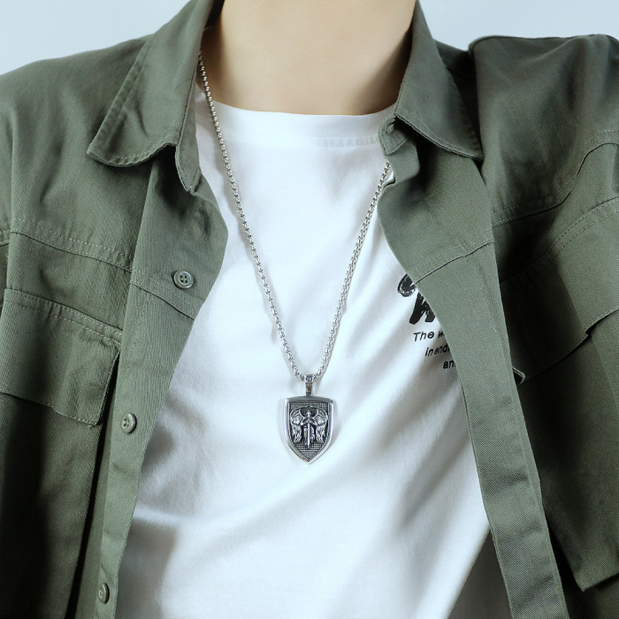 Colier inox scut 55 cm [11]