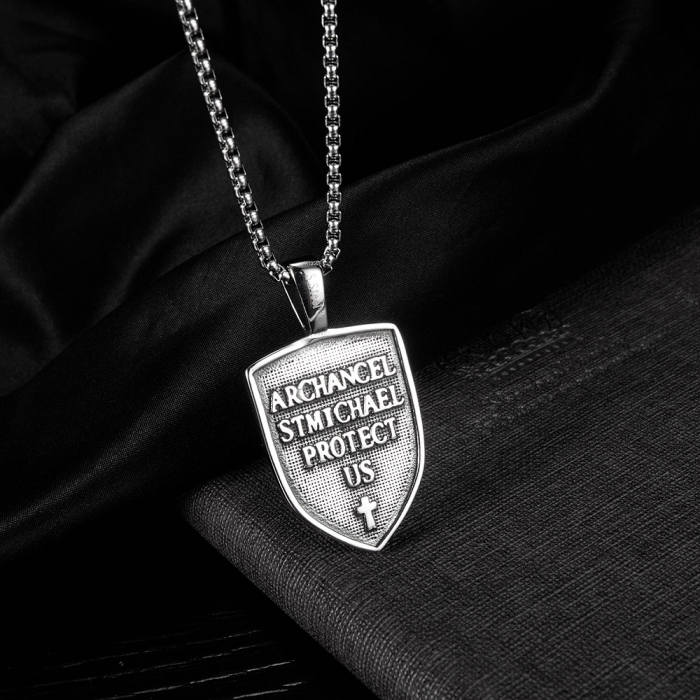 Colier inox scut 55 cm [10]