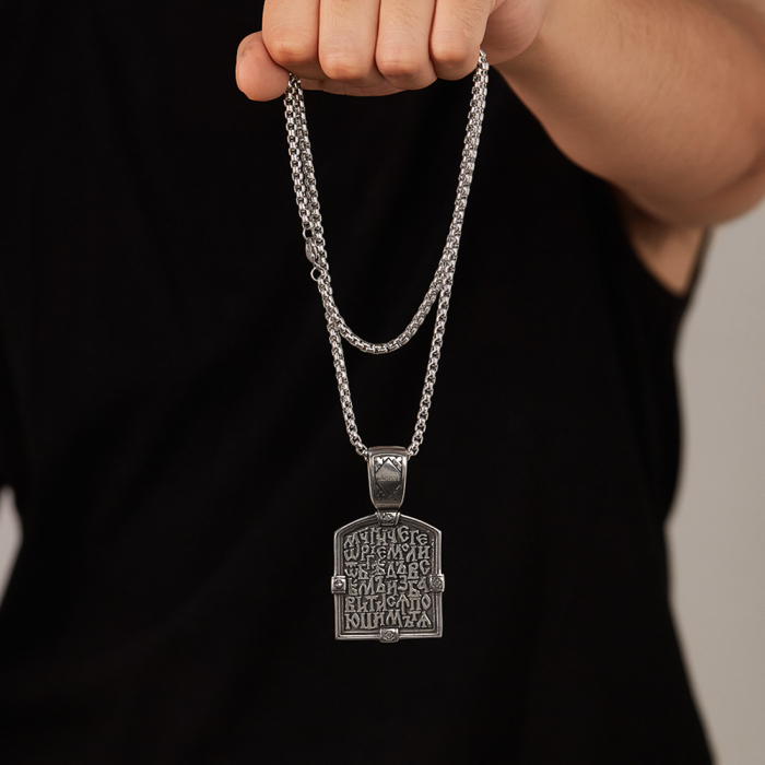 Colier inox Sfântul Gheorghe din Oțel Inoxidabil – Simbol al Curajului și Protecției Divine [4]