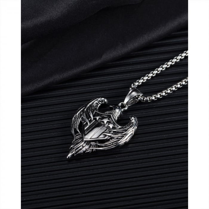 Colier inox vultur 55 cm [10]