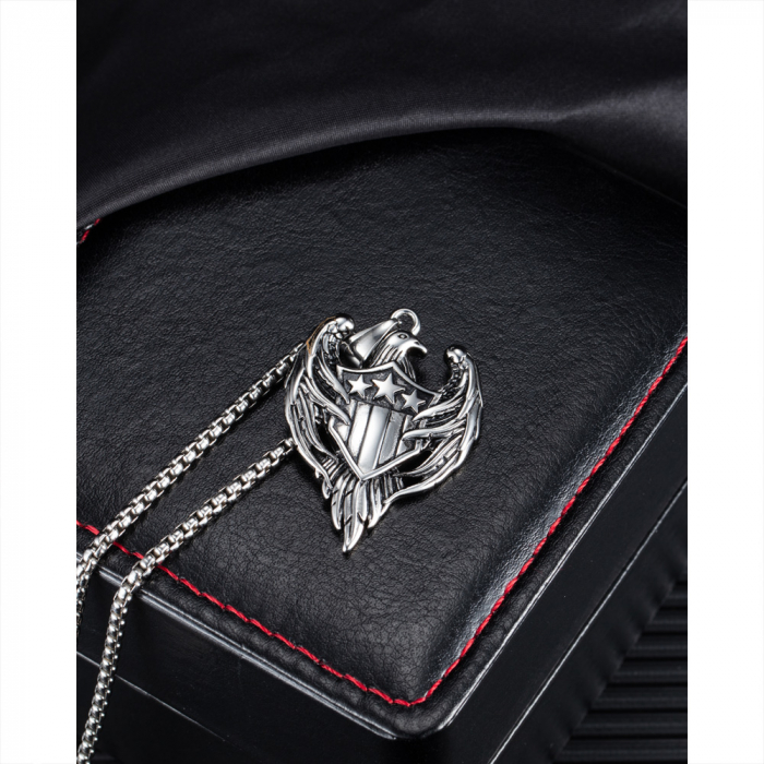 Colier inox vultur 55 cm [11]