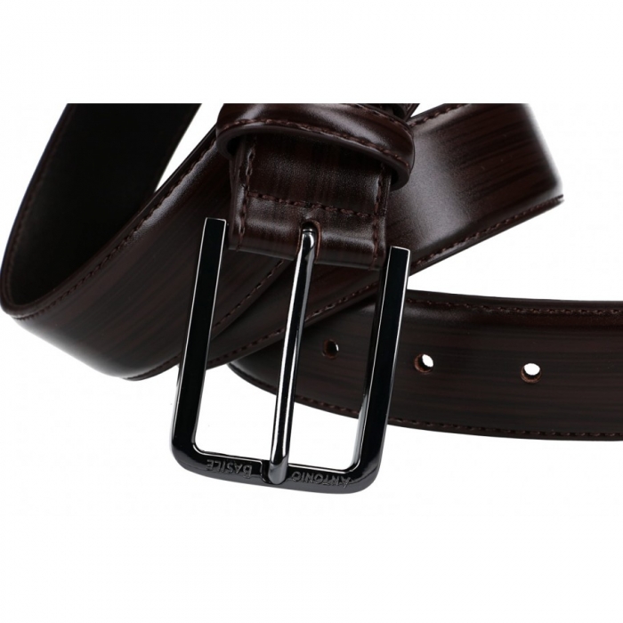 Curea barbati CREGP5 Maron, Piele naturala (fata) + Piele ecologica (spate) [2]