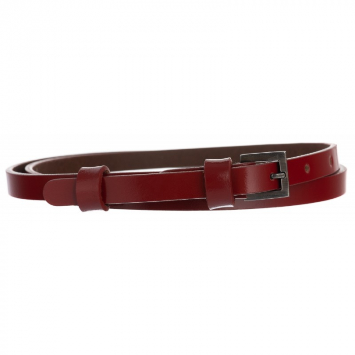 Curea Dama din piele naturala rosie CRLG103 - Latime 2 cm [4]