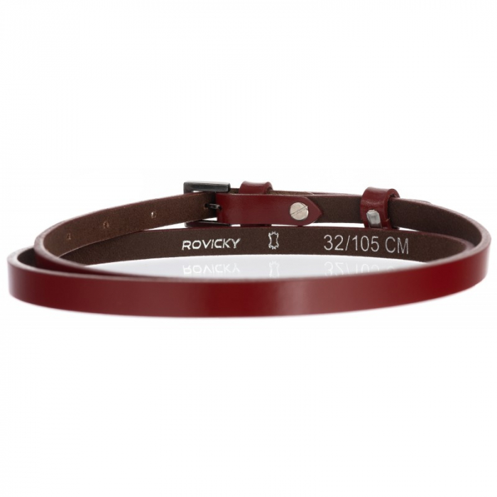 Curea Dama din piele naturala rosie CRLG103 - Latime 2 cm [3]