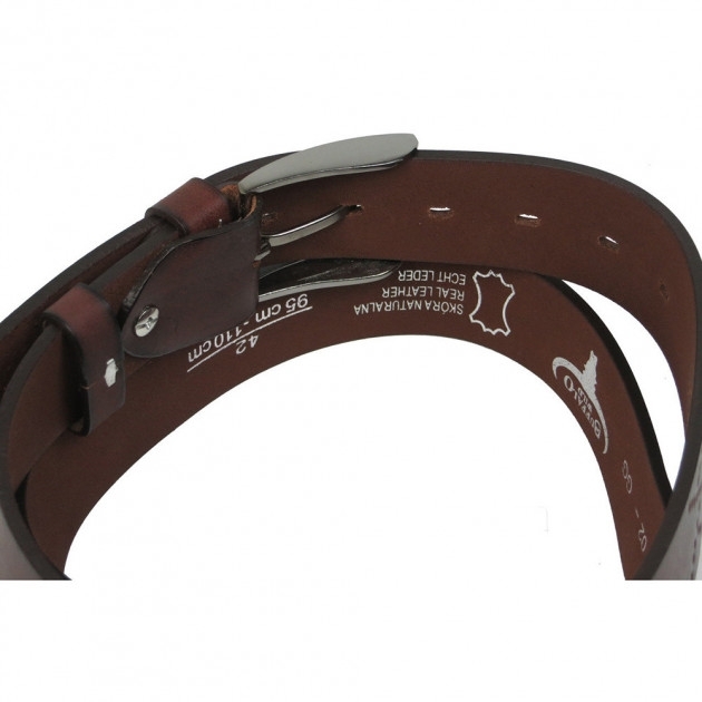 Curea barbati din piele naturala CRL02 - Latime 4 cm [3]