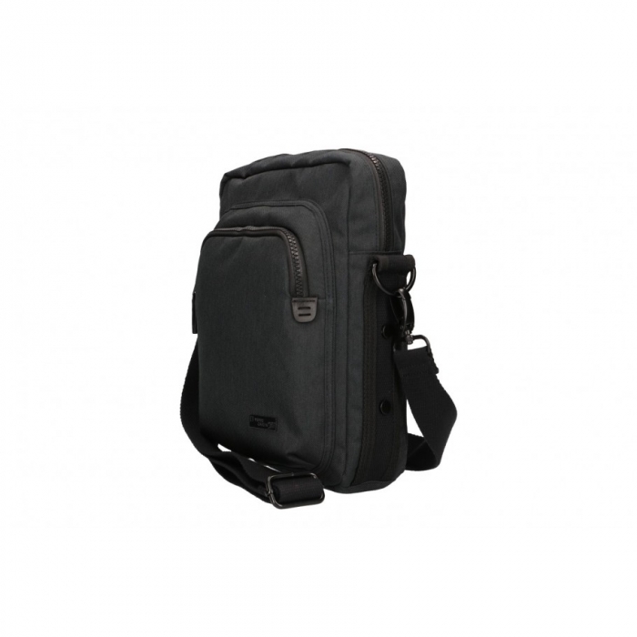 Geanta barbati GEAGP22 Neagra, Textil [3]