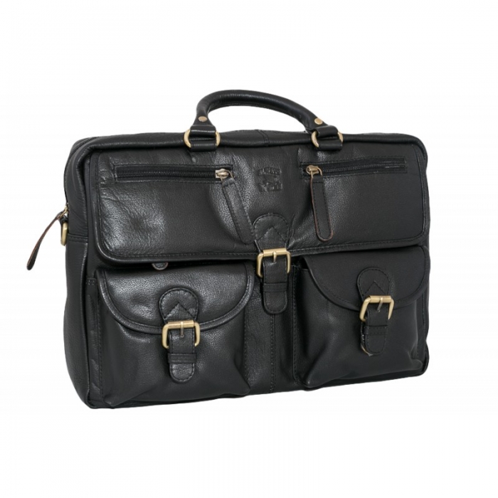 Geanta casual din piele naturala Always Wild, GEA408, Neagra [3]