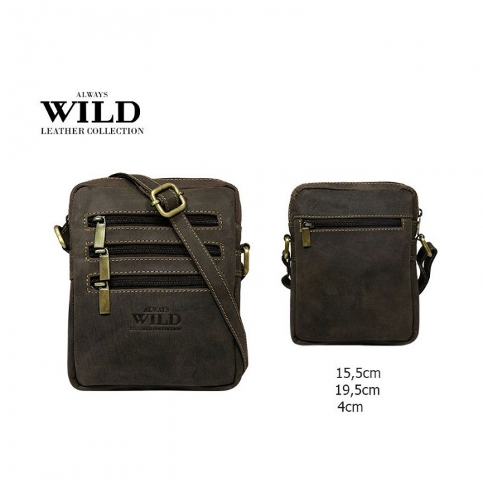 Geanta pentru umar din piele naturala Always Wild [3]