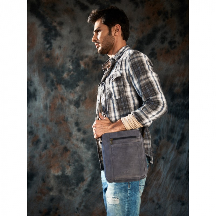 Geanta pentru umar Always Wild, BORG5, din piele naturala, neagra [6]