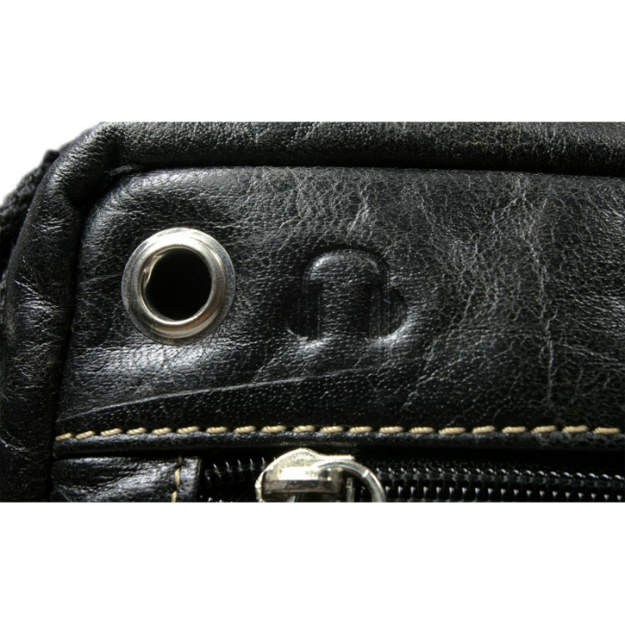 Geanta de umar din piele naturala, Neagra [5]