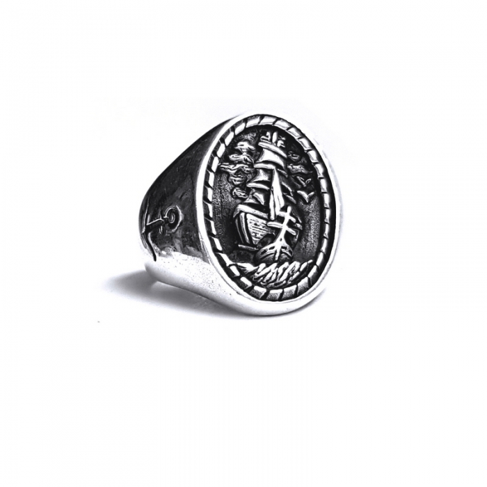 Inel argint 925 cu corabie [3]
