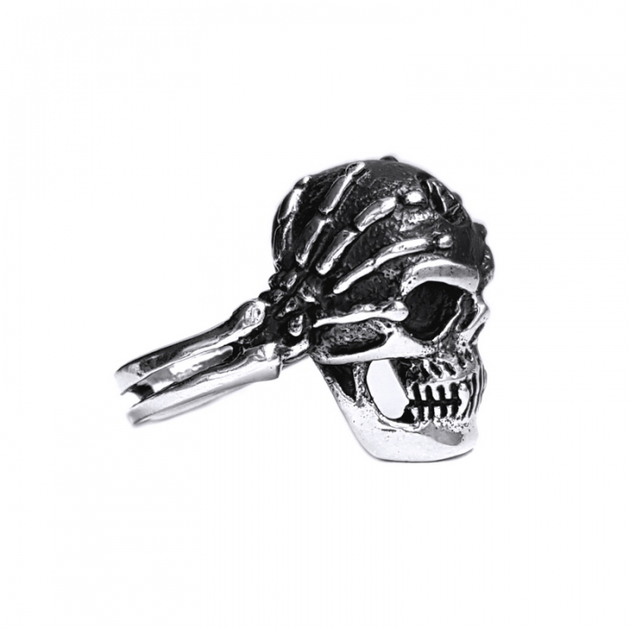 Inel argint 925 cu craniu, Hard rock [2]