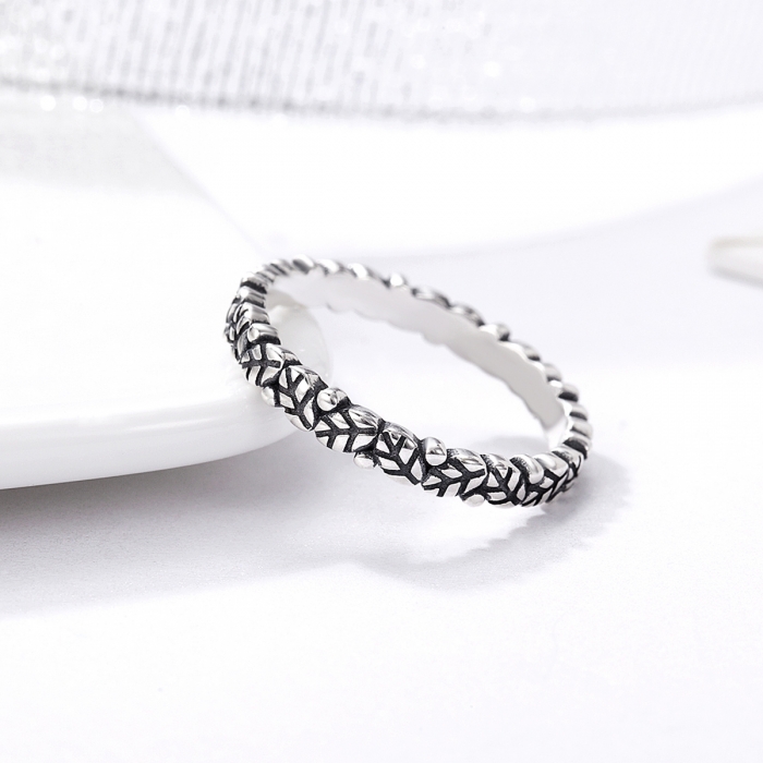 Inel argint 925 cu frunze si aspect vintage - Be Authentic IST0033 [4]