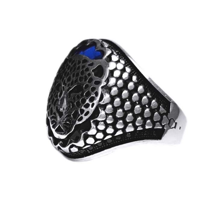 Inel argint 925 cu jaguar leopard puma si zirconiu [2]