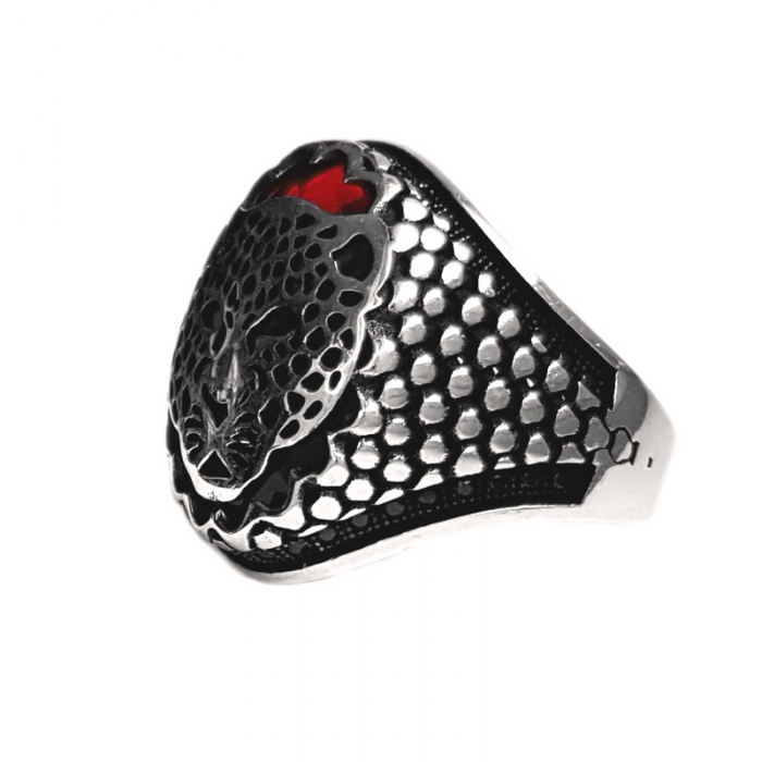 Inel argint 925 cu jaguar leopard puma si zirconiu [2]